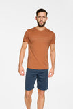 Men's Short Sleeve T-Shirt and Tie-Waist Shorts Set