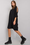 Summer Dress with Loose Cut and Decorative Inserts
