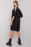 Summer Dress with Loose Cut and Decorative Inserts