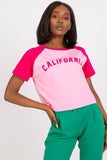 Stylish Ladies Short Sleeve T-Shirt with Front Inscription