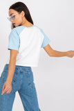 Stylish Ladies Short Sleeve T-Shirt with Front Inscription