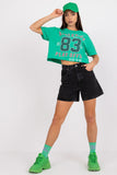 Loose Fit Ladies' T-Shirt with Bold Front Inscription