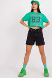 Loose Fit Ladies' T-Shirt with Bold Front Inscription