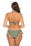 Elegant Push-Up 2-Piece Swimsuit with Decorative Stitching