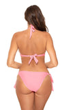 Elegant 2-Piece Swimsuit with Push-Up Bra and Tied Panties