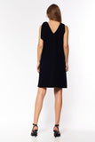 Sensual V-Neck Dress with Decorative Sash for Special Occasions