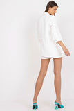 Elegant Jacket and Shorts Set with Decorative Belt