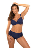 Sporty Two-Piece Swimsuit with Underwire Bra and High-Cut Bottoms