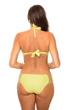 Elegant Two-Piece Push-Up Swimsuit with Jewelry Accents