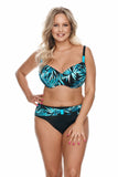 High-Waisted Microfiber Panties with Draped Belt Detail