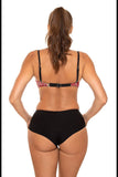Heart-Shaped Push-Up 2-Piece Swimsuit with Detachable Straps