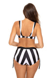Elegant Push-Up 2 Piece Swimsuit with Adjustable Straps