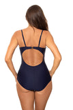 Elegant Push-Up One-Piece Swimsuit for Natural Curves