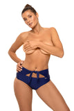High-Cut Lined Swimwear Panties in Soft Fabric