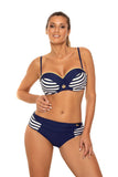 Elegant 2-Piece Push-Up Swimsuit with Adjustable Straps