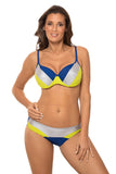 Sporty Two-Piece Swimsuit with Push-Up Cups