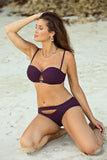Elegant 2-Piece Push-Up Swimsuit with Detachable Straps