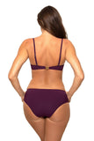 Elegant 2-Piece Push-Up Swimsuit with Detachable Straps