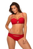 Elegant 2-Piece Push-Up Swimsuit with Detachable Straps