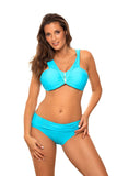 Elegant Two-Piece Swimsuit with Push-Up Effect and Decor