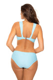 Elegant Two-Piece Swimsuit with Push-Up Effect and Decor