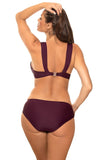 Elegant Two-Piece Swimsuit with Push-Up Effect