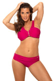 Elegant Two-Piece Swimsuit with Push-Up Effect and Decor