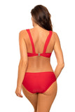 Elegant Two-Piece Swimsuit with Push-Up Effect and Decor