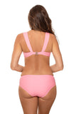 Elegant Two-Piece Swimsuit with Push-Up Effect and Jewelry Detail