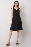 Sleeveless Dress with Envelope Neckline and Tie Straps