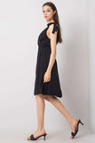 Sleeveless Dress with Envelope Neckline and Tie Straps
