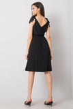 Sleeveless Dress with Envelope Neckline and Tie Straps