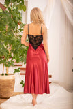 Elegant Satin Slip with Lace Detail - Perfect for Home Comfort