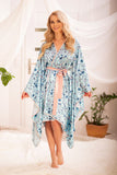 Lightweight Satin Chemise with Elegant Wide Sleeves