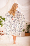 Elegant Satin Chemise with Wide Sleeves and Gift Box