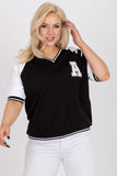 Everyday Blouse with Heart Neckline and 3/4 Sleeves