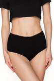 Elegant Lace-Trimmed Women's Panties with Raised Bottom
