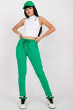 High Waist Sweatpants with Pockets and Tie Detail