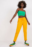 High Rise Sweatpants with Tie and Slip Pockets