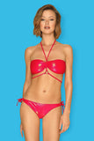 Coral Ombre Two-Piece Swimsuit with Unique Cut
