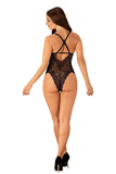 Charming Lace Bodysuit with Figure-Enhancing Cut