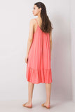 Flared Strapless Dress with Frill - Perfect for Summer