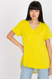 Lace-Back Straight Cut Short Sleeve Blouse