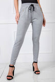 Trendy High-Waist Slim Leg Sweatpants for Women