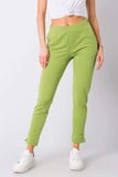 Smooth Fabric Sweatpants with Elastic Waistband and Pockets