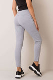 Smooth Fabric Sweatpants with Elastic Waistband and Pockets