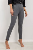 Smooth Fabric Sweatpants with Elastic Waistband and Pockets