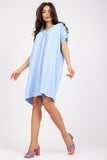Lace-Trimmed Loose-Fit Dress with Heart Neckline
