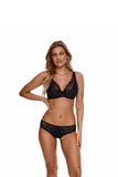 Lace Underwired Bralette with Adjustable Straps and Bow
