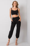 Adjustable Strap Top & Sweatpants Sports Set